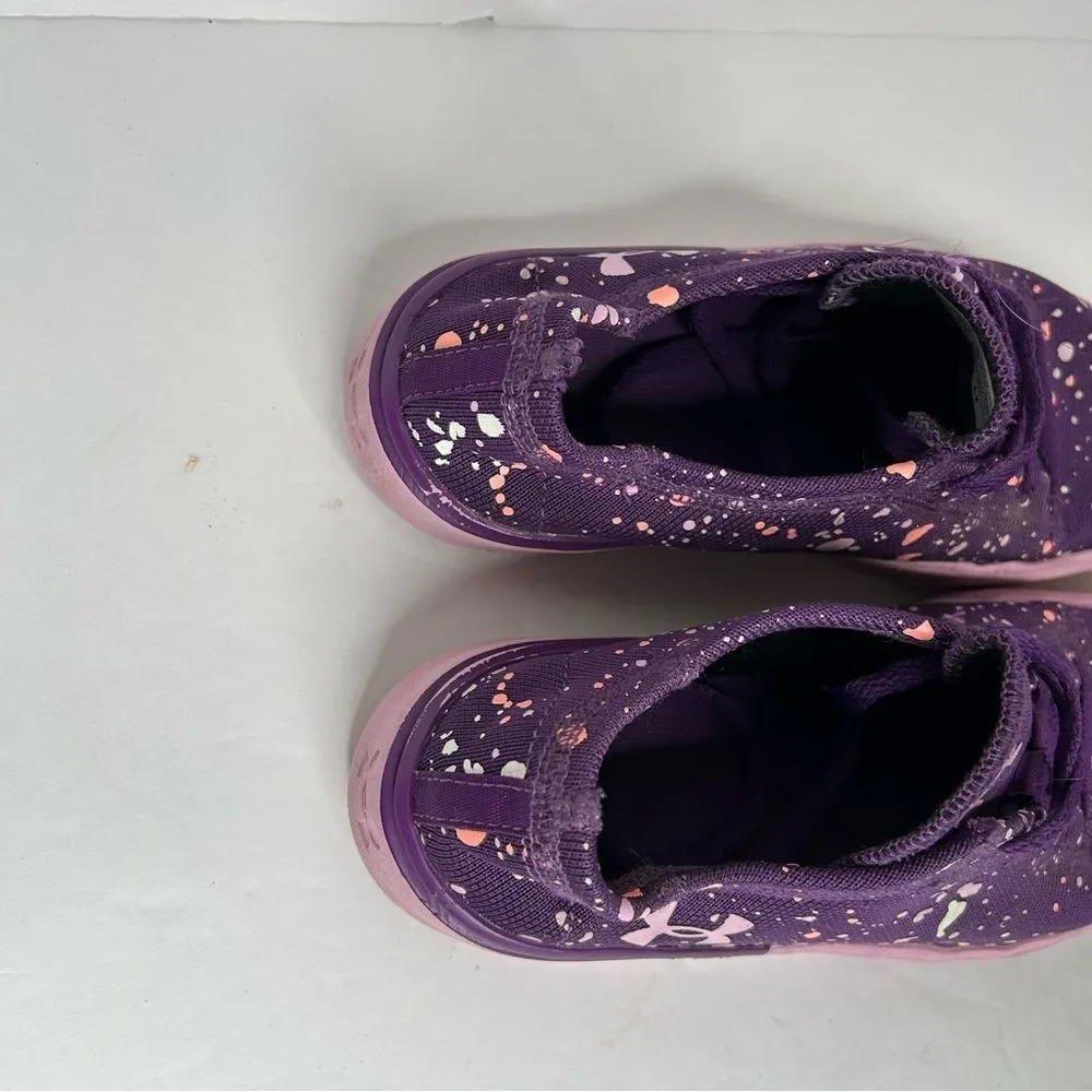 Under Armour Kids' Purple and Pink Sneakers 4Y